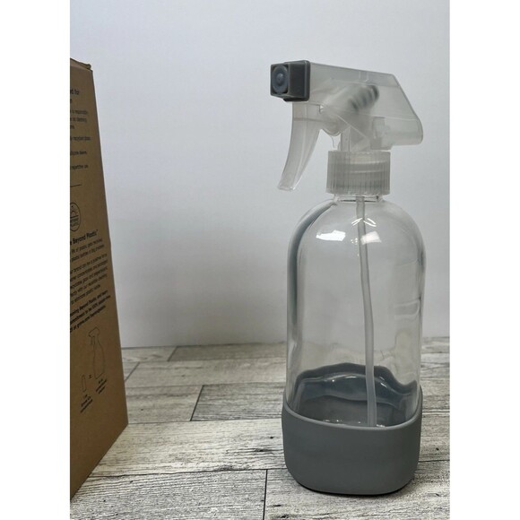 Grove Collaborative Polished Gray Reusable Glass Cleaning Bottle | 16 fl oz - Picture 8 of 8